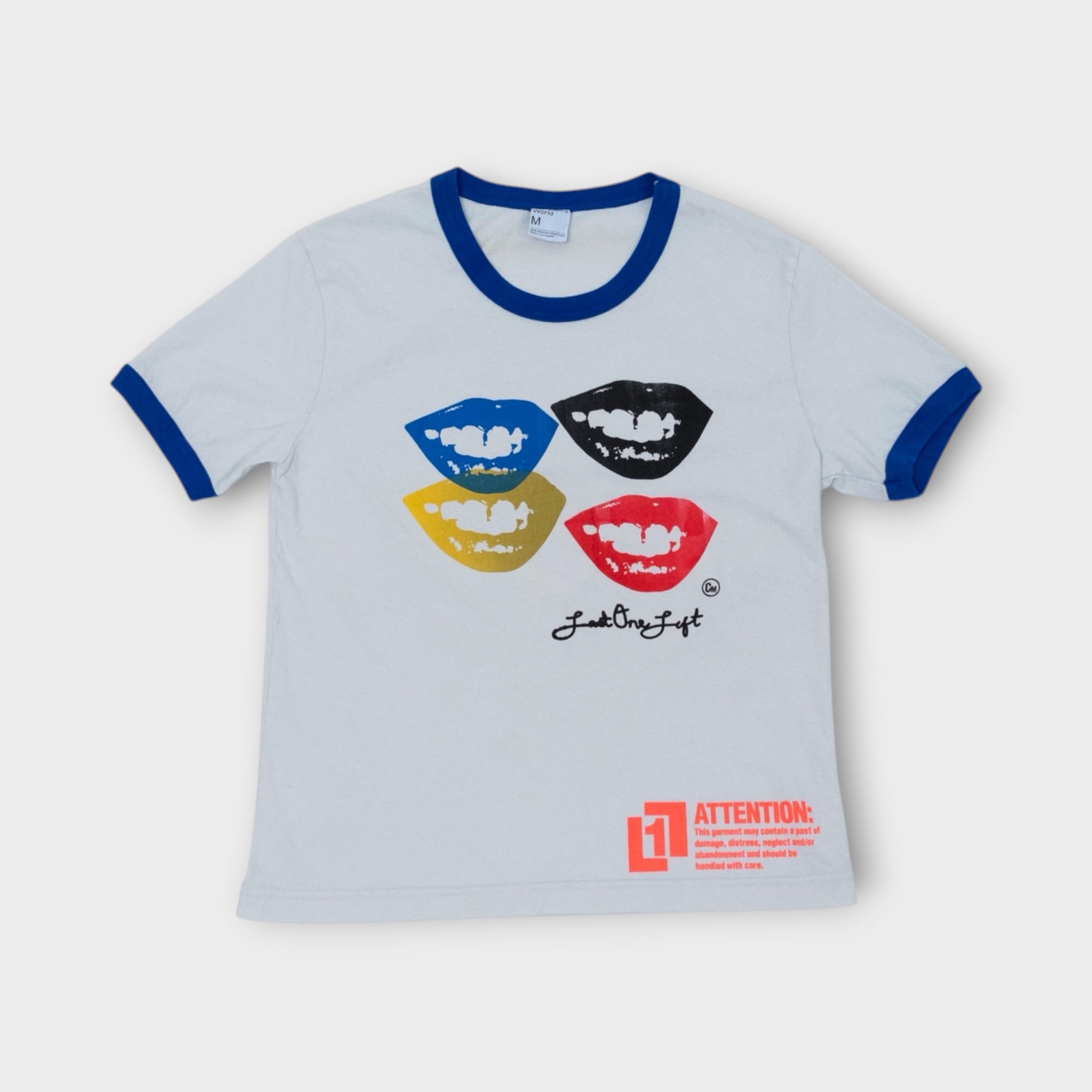 Smile(s) Ringer Tee - Lapis