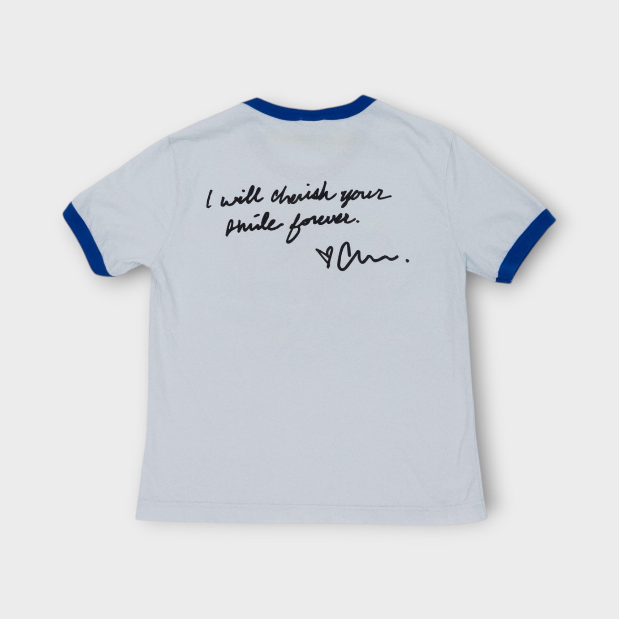 Smile(s) Ringer Tee - Lapis