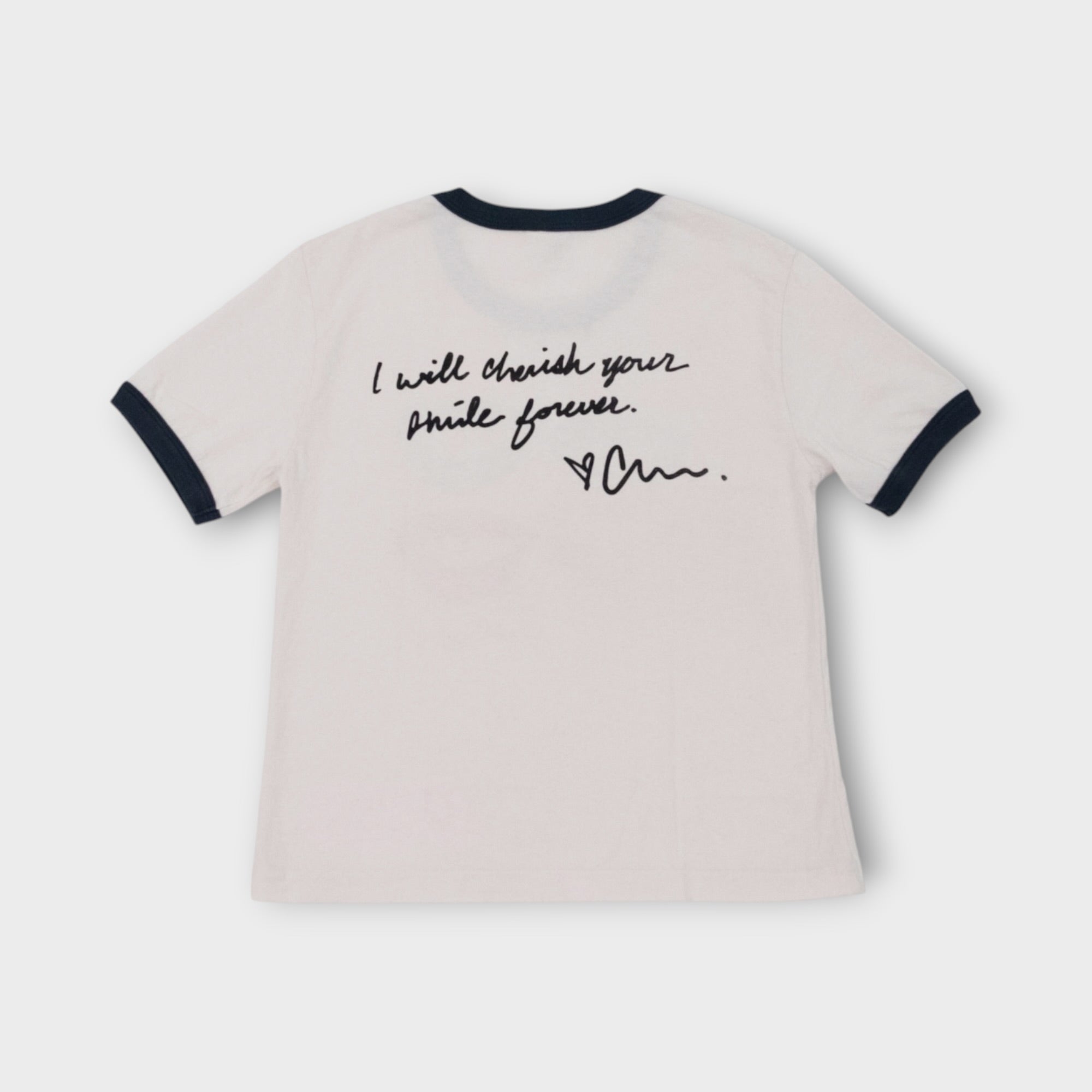 Smile(s) Ringer Tee - Slate