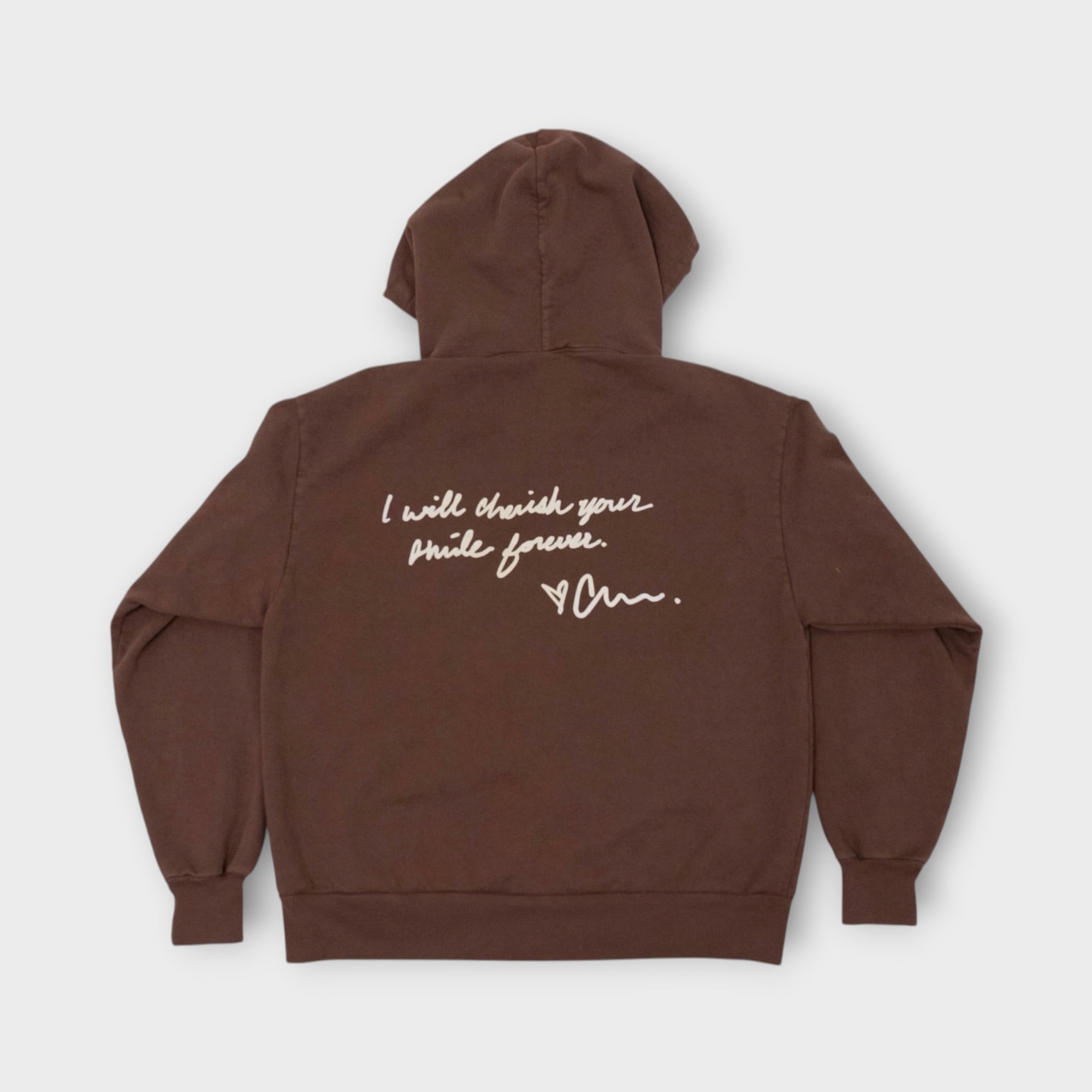 Smile Zip Hoodie - Soil