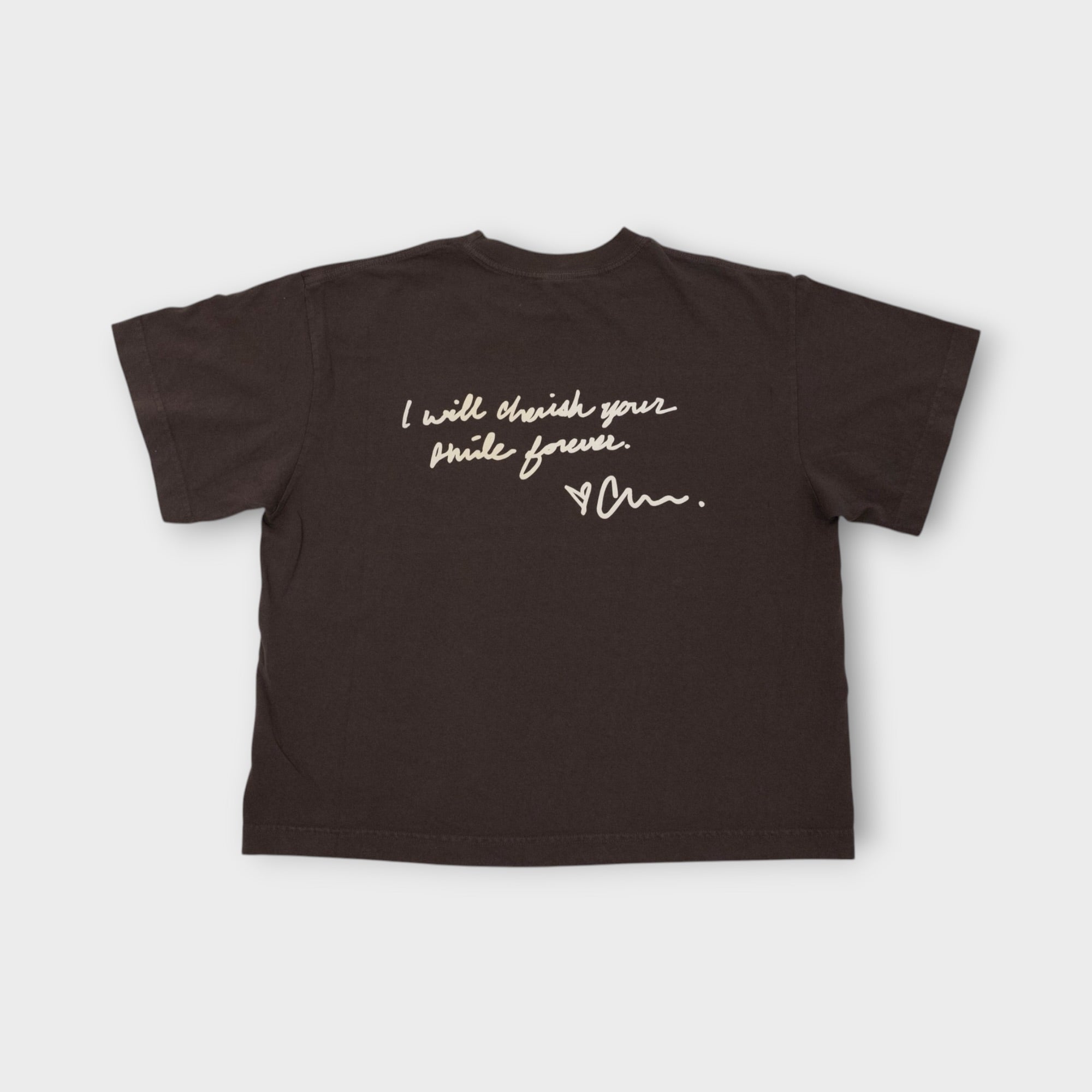 Smile Boxy Tee - Soil