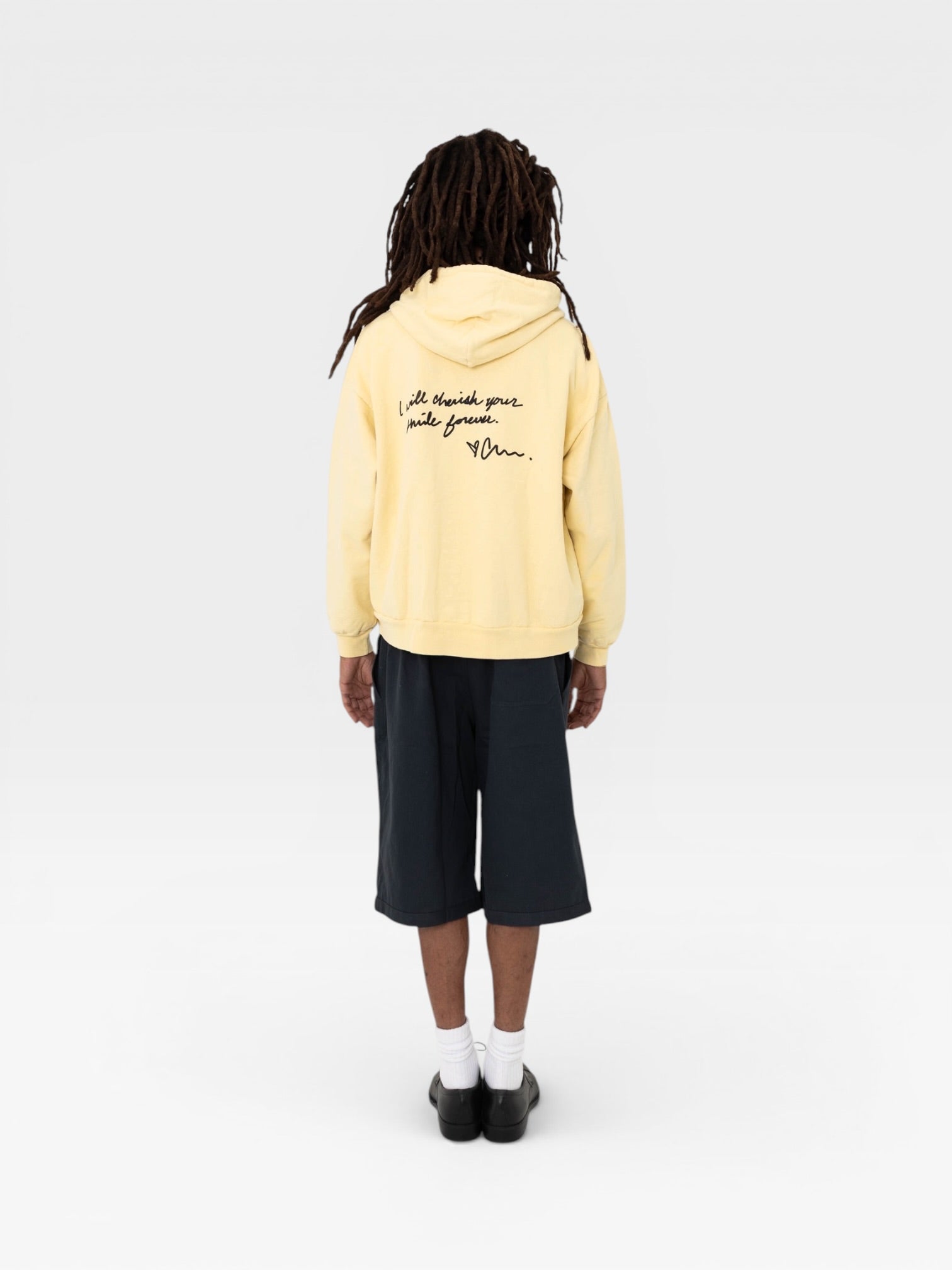 Smile(s) Zip Hoodie - Butter Yellow