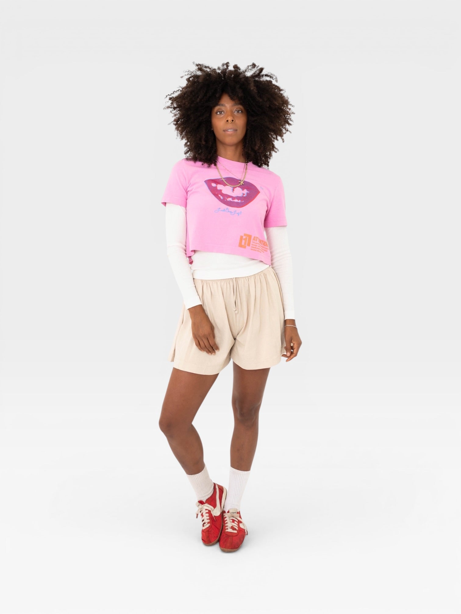 Smile Baby Tee - Pixie Pink