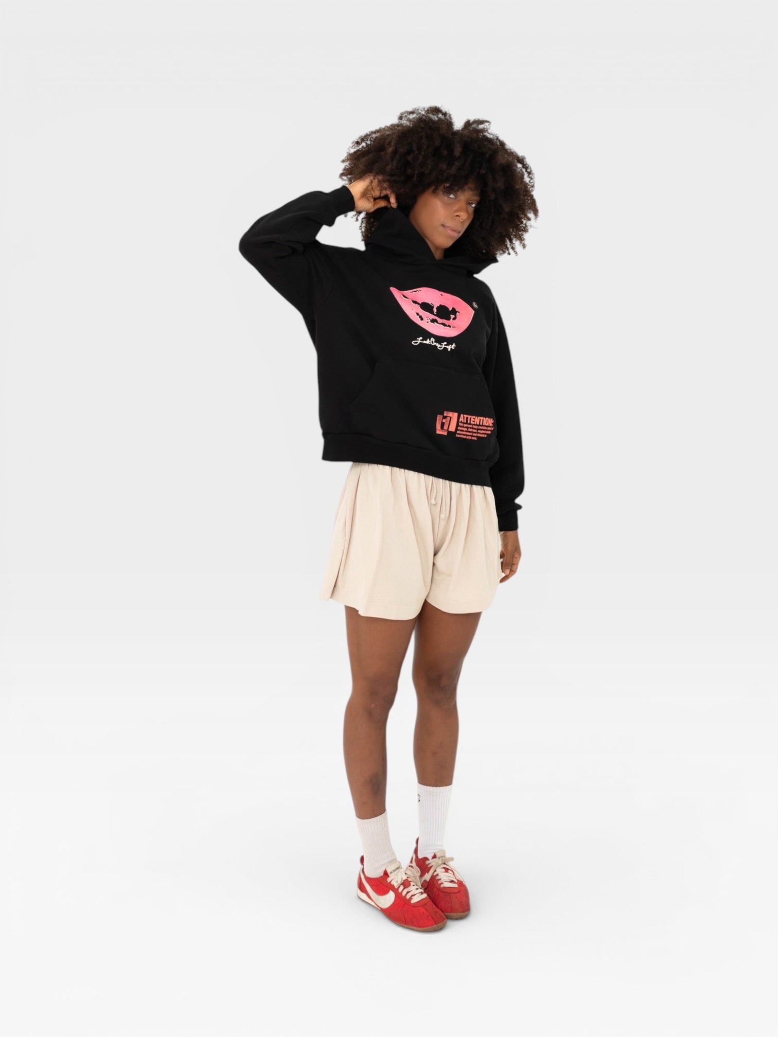 Smile Hoodie - Black – LAST ONE LEFT
